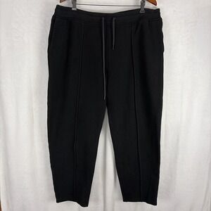 Express Mens Nylon Stretch Waist Joggers Size XL Black Athleisure 40 Waist